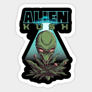 Alien Kush Ufo Style Sticker